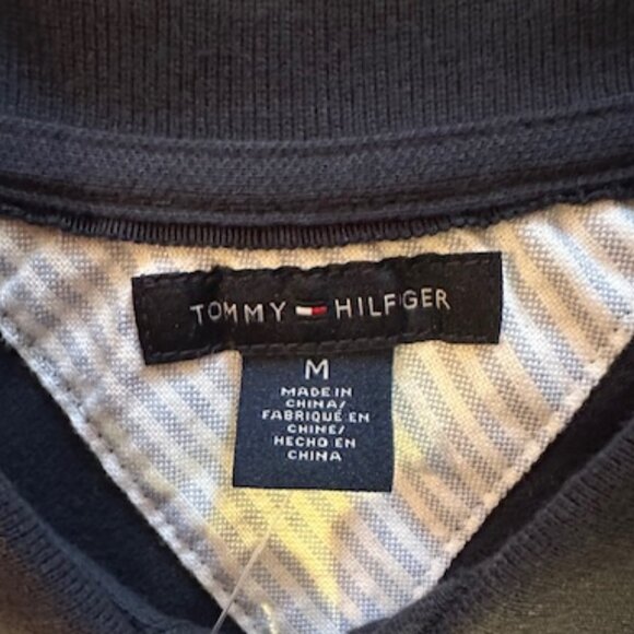 Tommy Hilfiger Slim Fit Classic Navy Polo - Size M - NWT - Picture 5 of 9